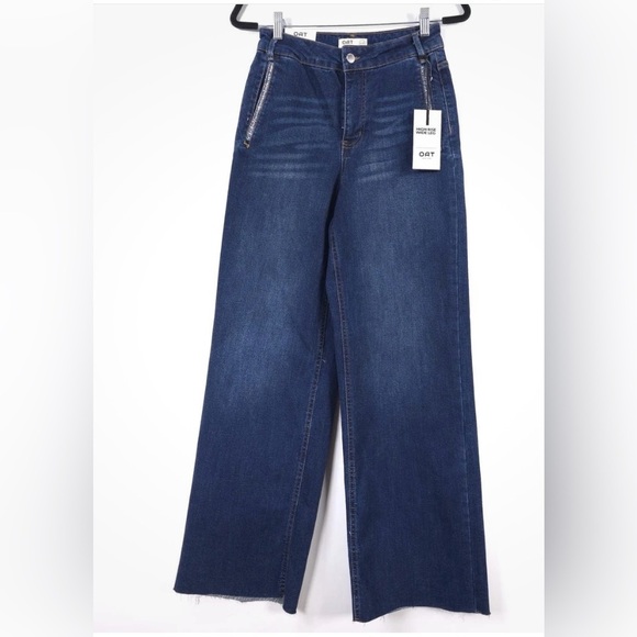 NWT-Oat New York Blue Flare Wide Leg Jeans- SZ 6/28 - Picture 3 of 13